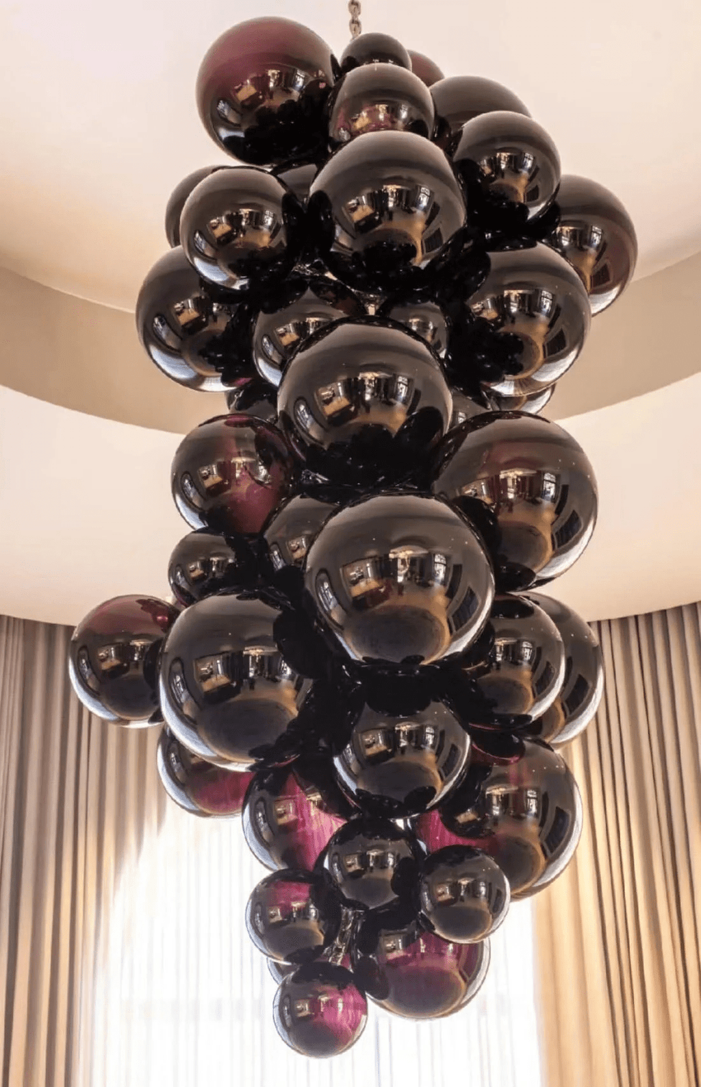 Aurora Chandelier Murano Glass Grape Cluster Art Deco