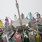 Aurora Chandelier Murano Glass Colorful Prism