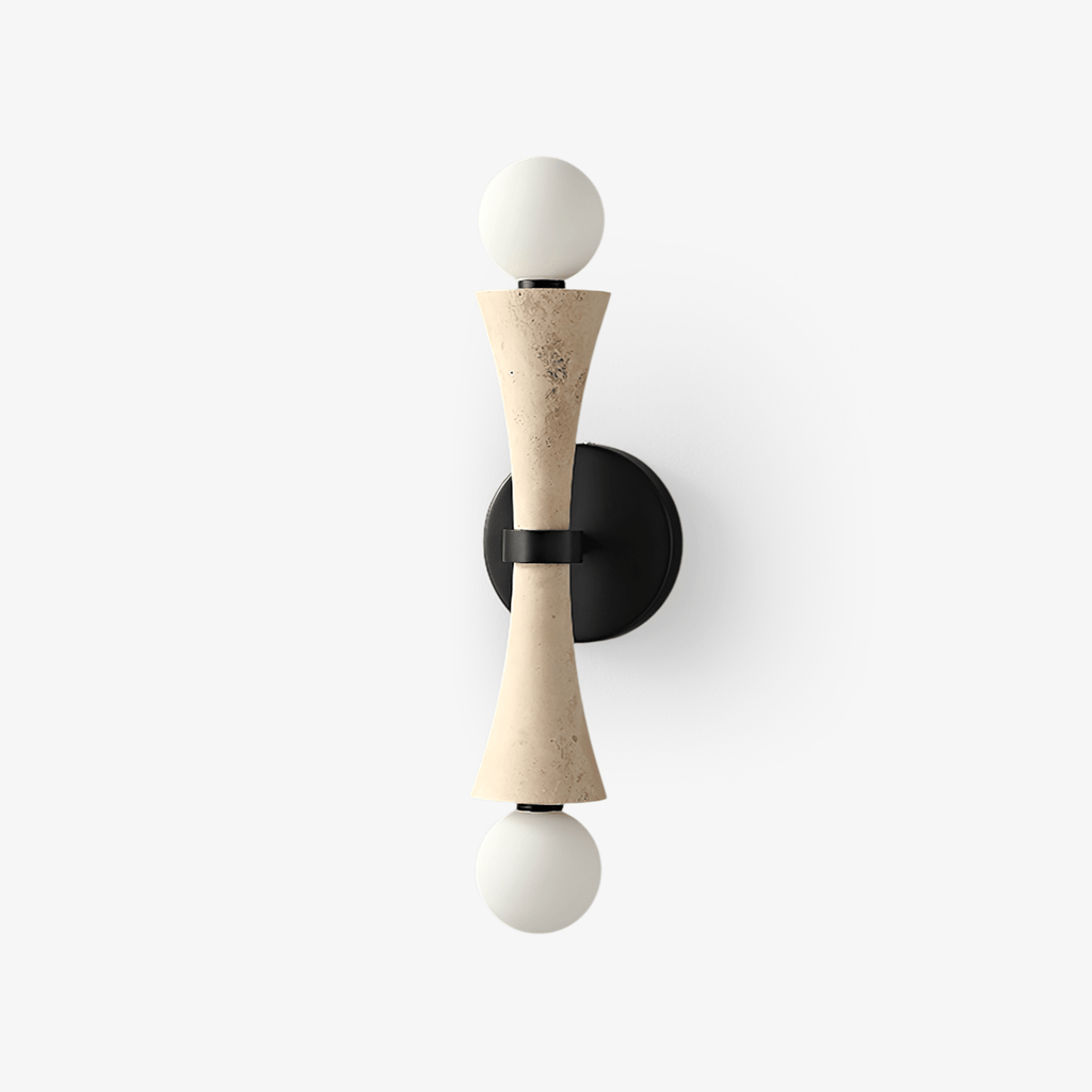 Oloriel Sculptural Travertine Wall Light