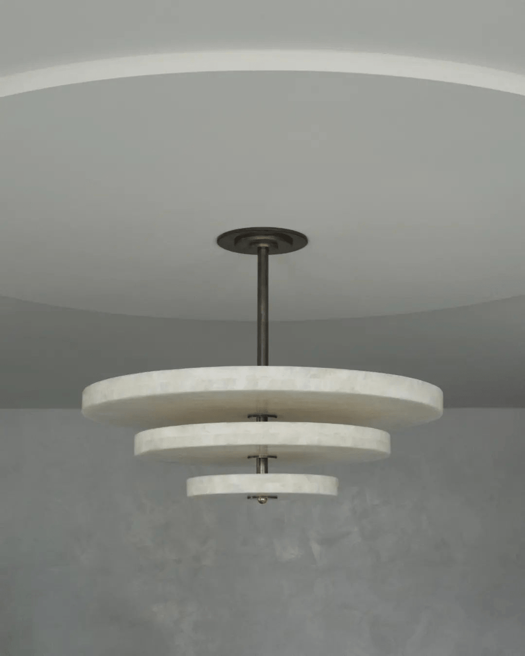Liora Minimalist Alabaster Pendant Light Chandelier