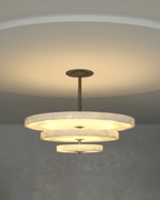 Liora Minimalist Alabaster Pendant Light Chandelier