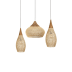 Solavn Light Pendant in Wood of Rattan - Kingsley Beaumont