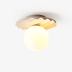 Travertine Wave Ceiling Light