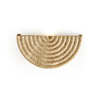 Faro Travertine Half-Moon Wall Lamp