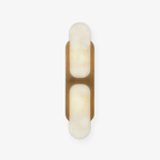 Ulthaora Double Globe Alabaster Wall Light