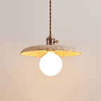 Nico Minimalist Travertine Pendant Light