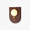 Orlin Alabaster Wood Wall Sconce