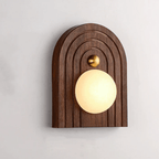 Orlin Alabaster Wood Wall Sconce