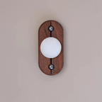Orlin Alabaster Wood Wall Sconce