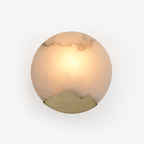 Nova Mountain Shaped Alabaster Wall Light