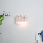 Aurora Wall Light Tronchi Glass Tube Tiered Amber Modern