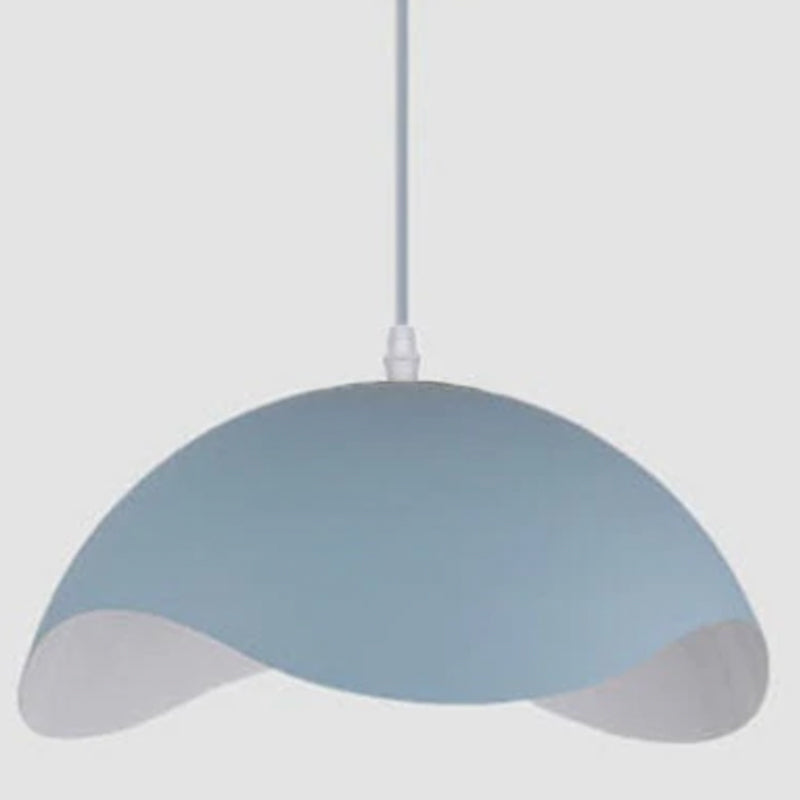 Valentina Colorful Shade Single Pendant Lights, Wood & Metal