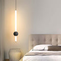 Arisha Minimalist Linear Globe Glass Pendant Light, Bedroom