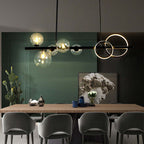 Arisha Pendant Light Bubble Circle Modern Black/Gold, Bedroom