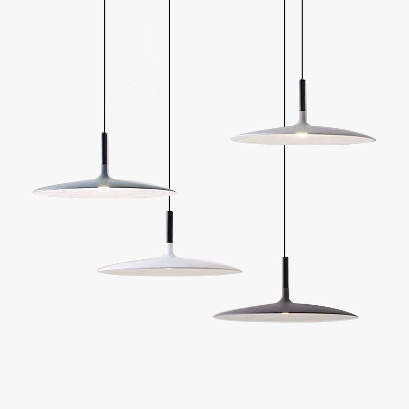 Rava Pendant Light Pan, Plate Shape Modern Design