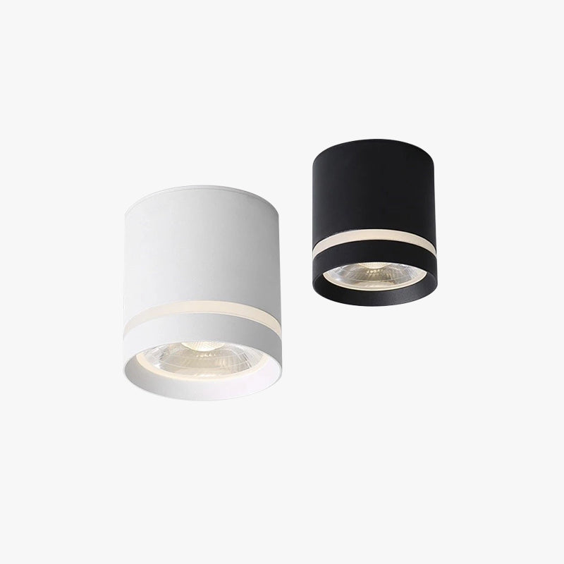 Aria Ceiling Light Mini Modern, White/Black, Bedroom/Living Room