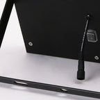 Ray Modern Metal Solar Outdoor Path Light, Black