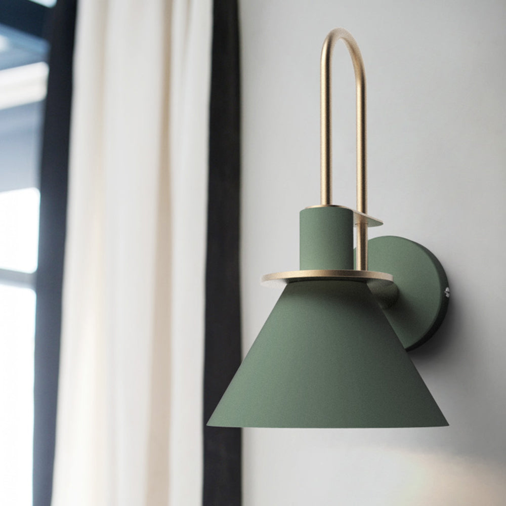 Valentina Vintage Horn Shape Metal Wall Lamp, Living room/Bedroom/Bathroom