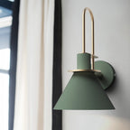 Valentina Vintage Horn Shape Metal Wall Lamp, Living room/Bedroom/Bathroom