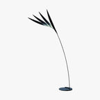 Salgado Leaf Metal/ Long Arm Floor Lamp, Living Room