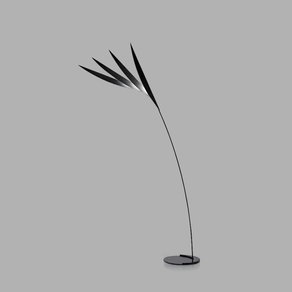 Salgado Leaf Metal/ Long Arm Floor Lamp, Living Room
