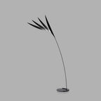 Salgado Leaf Metal/ Long Arm Floor Lamp, Living Room