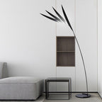 Salgado Leaf Metal/ Long Arm Floor Lamp, Living Room