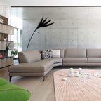 Salgado Leaf Metal/ Long Arm Floor Lamp, Living Room