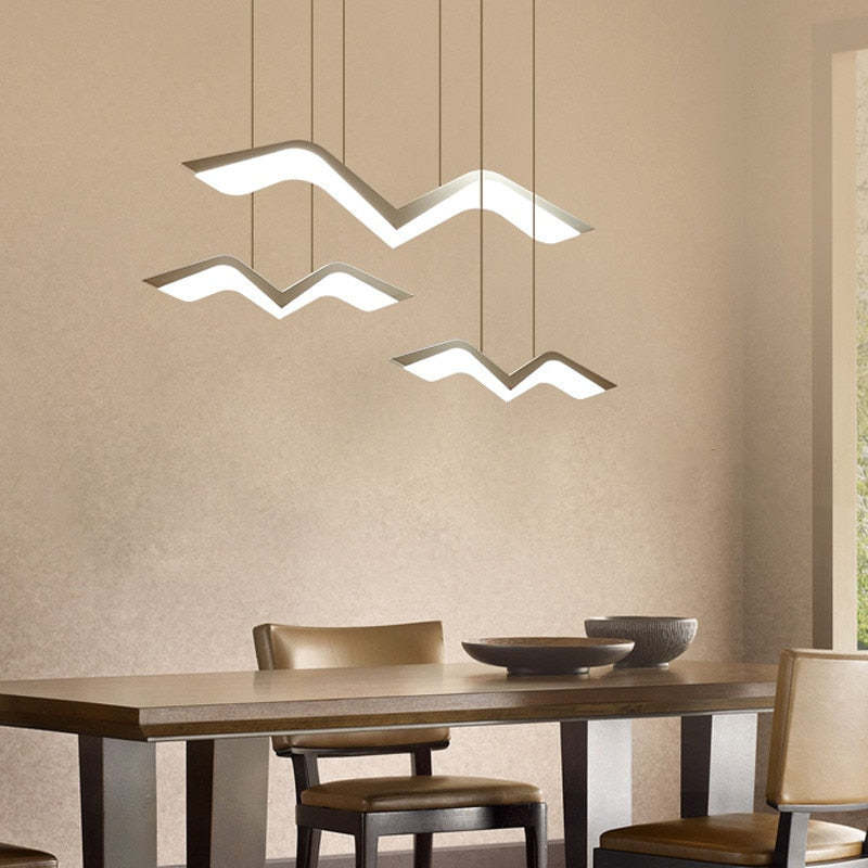 Arisha Seagull Modern Pendant Light, 3 Style