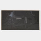 Monochrome Geometric Abstract Wall Art
