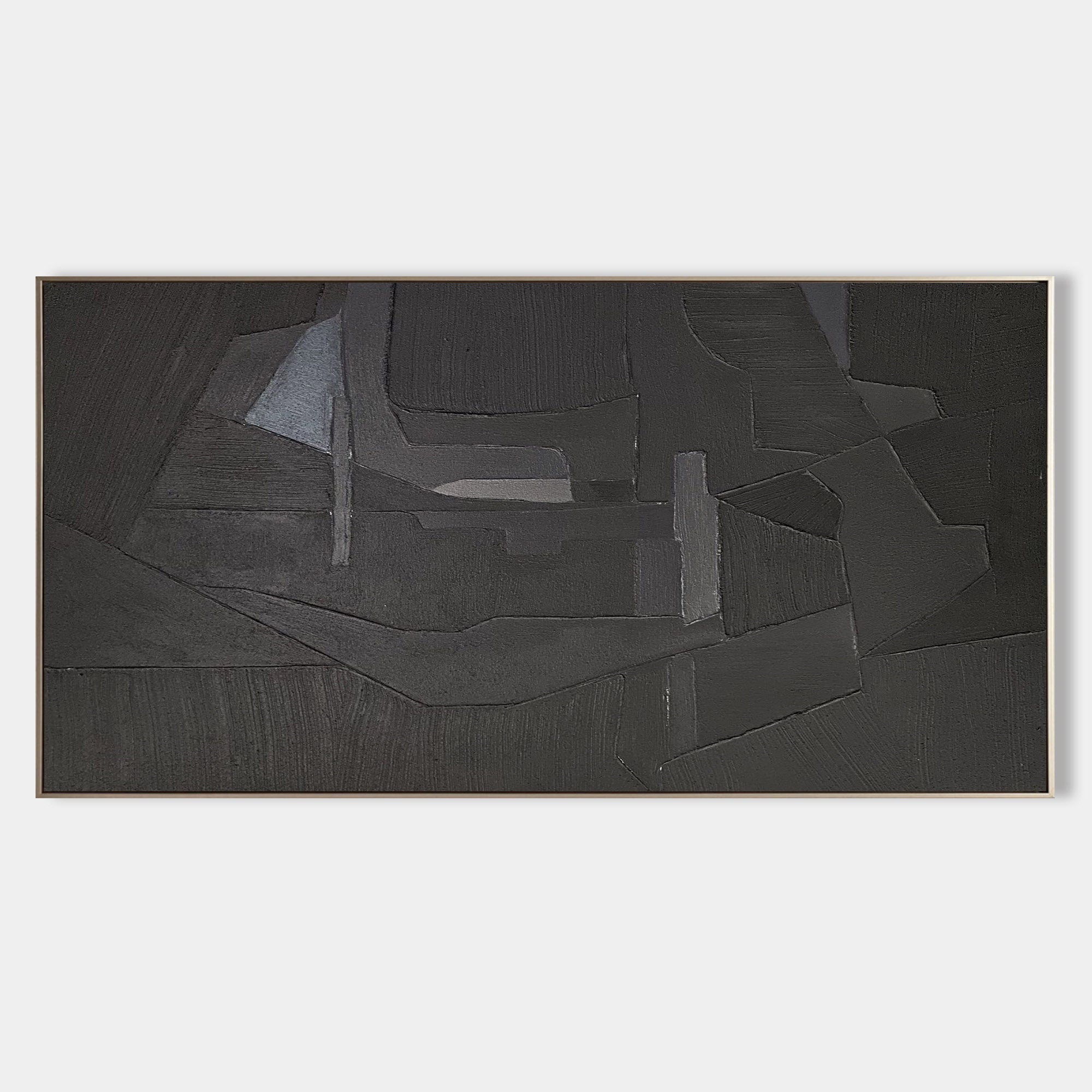Monochrome Geometric Abstract Wall Art