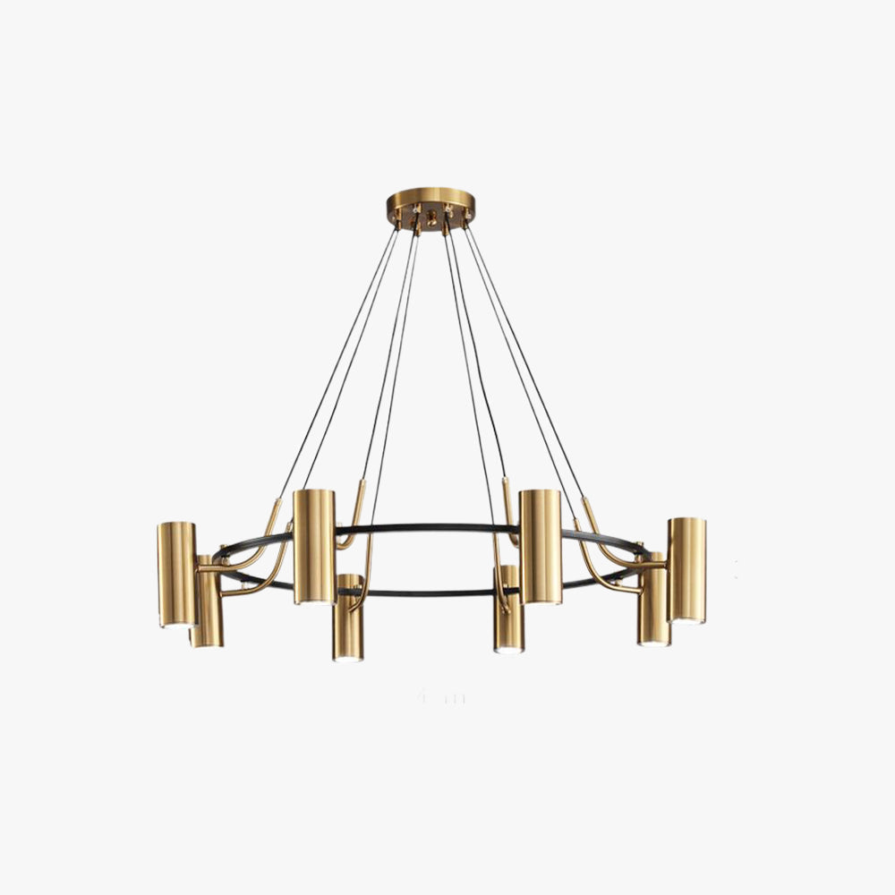Arisha Modern Spotlight Metal Pendant Light, Gold