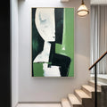 Contemporary Modern Geometric Figure Oil Painting