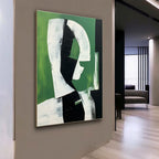 Contemporary Modern Geometric Figure Oil Painting