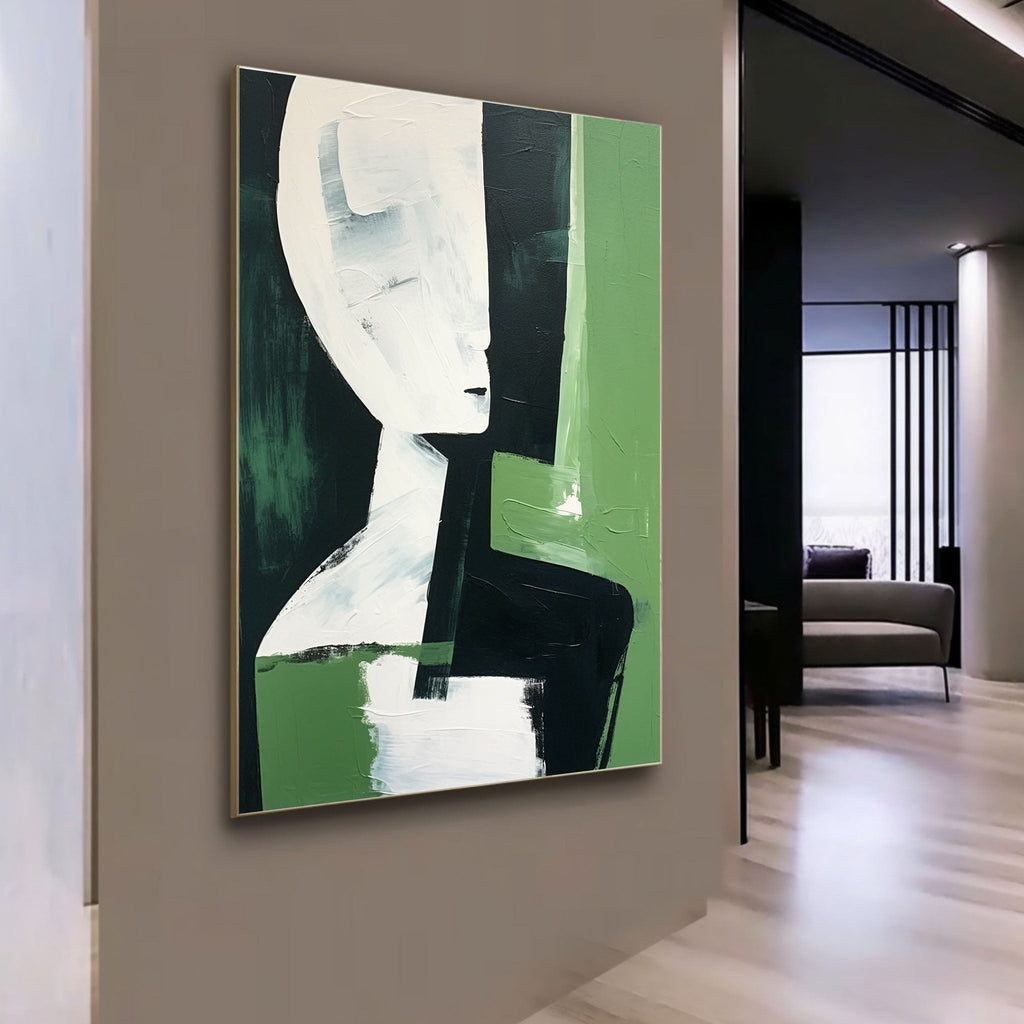 Contemporary Modern Geometric Figure Oil Painting