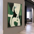 Abstract Female Portrait Oil Painting
