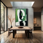 Contemporary Modern Geometric Figure Oil Painting