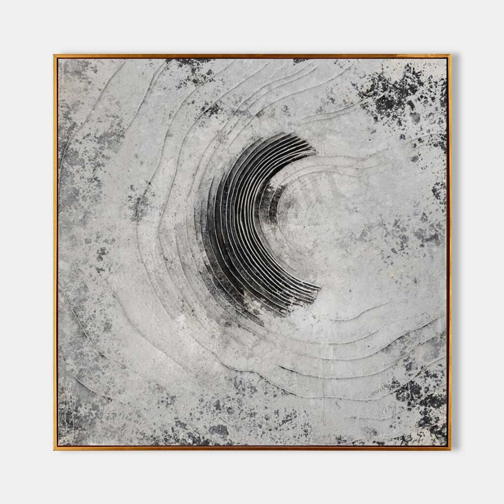 Wall Art 3D Concentric Circle Painting