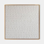 Plaster Textured Oval Pattern Abstract Wall Art