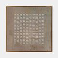 Minimalist 3D Textured Grid Painting Neutral Wall Art