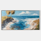 Tropical Cove Impasto Painting