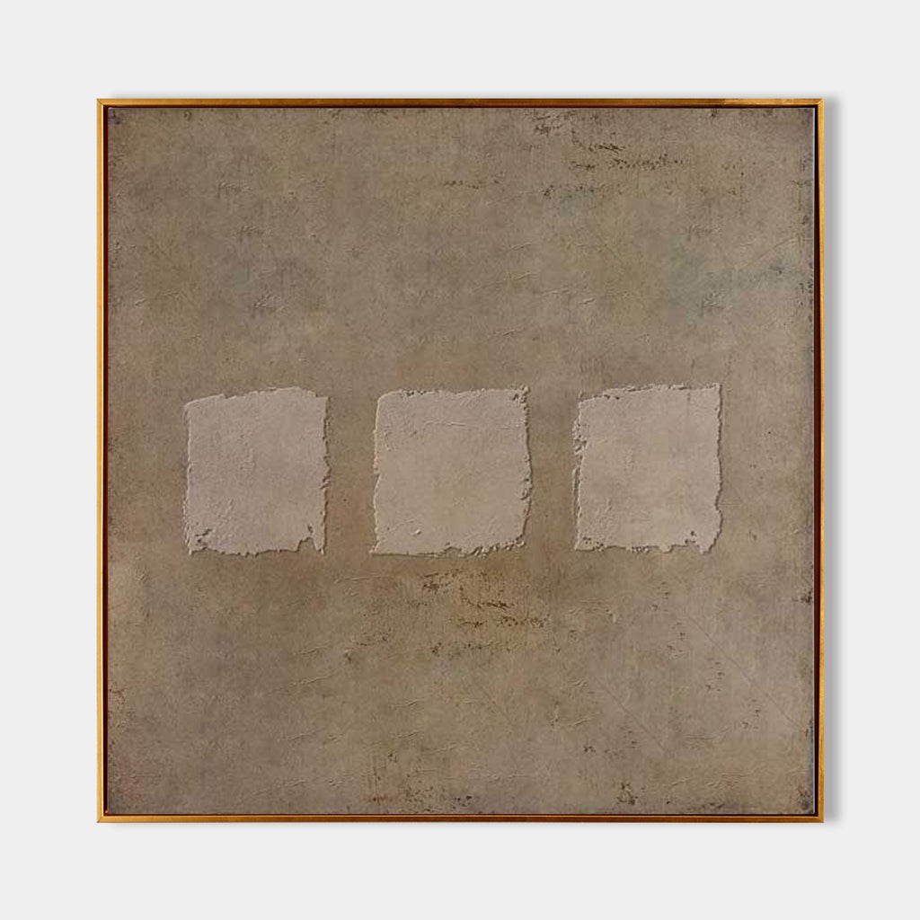 Wabi-Sabi Square Abstract Wall Art