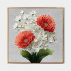 Daisy Bouquet 3D Textured Painting