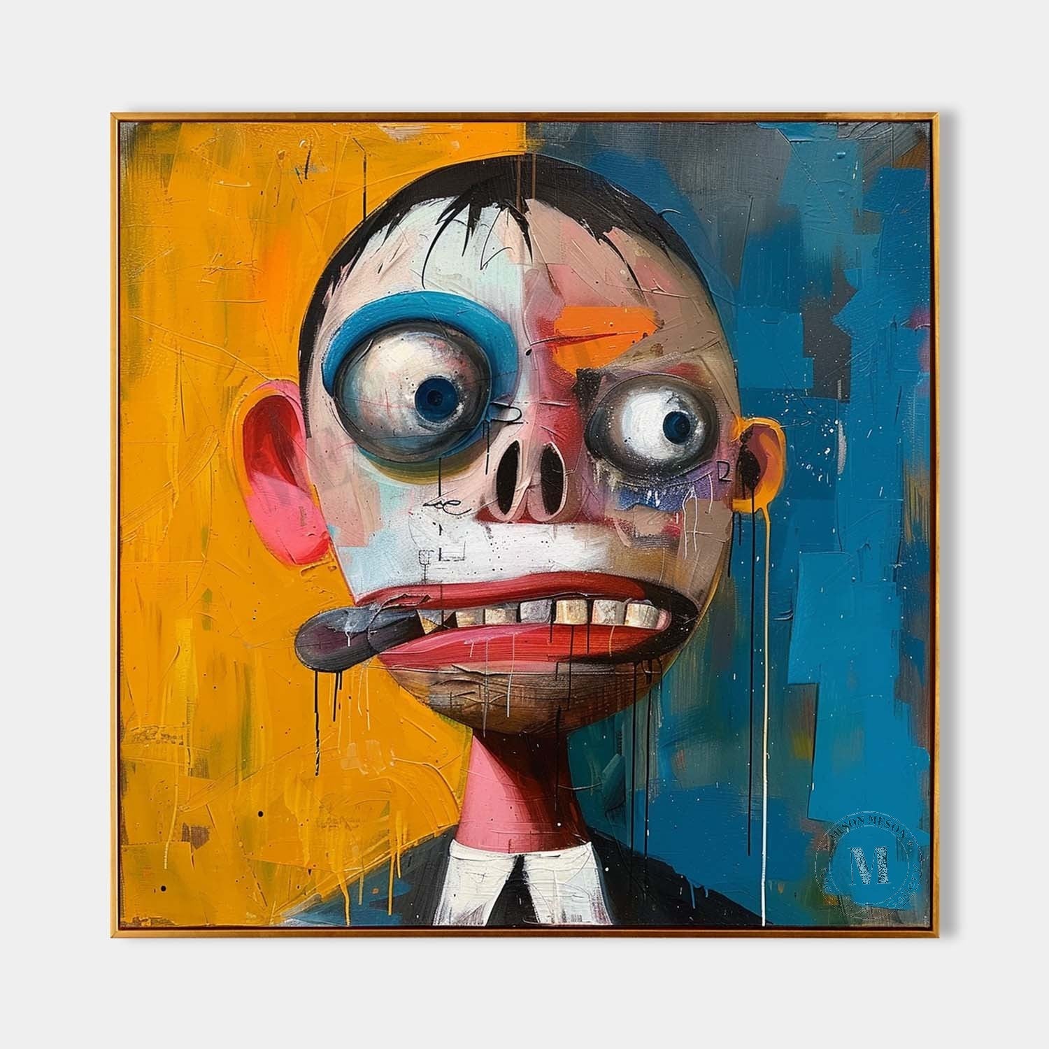 Expressionist Portrait Oil Painting