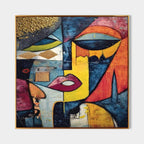 Cubist Abstract Face Painting