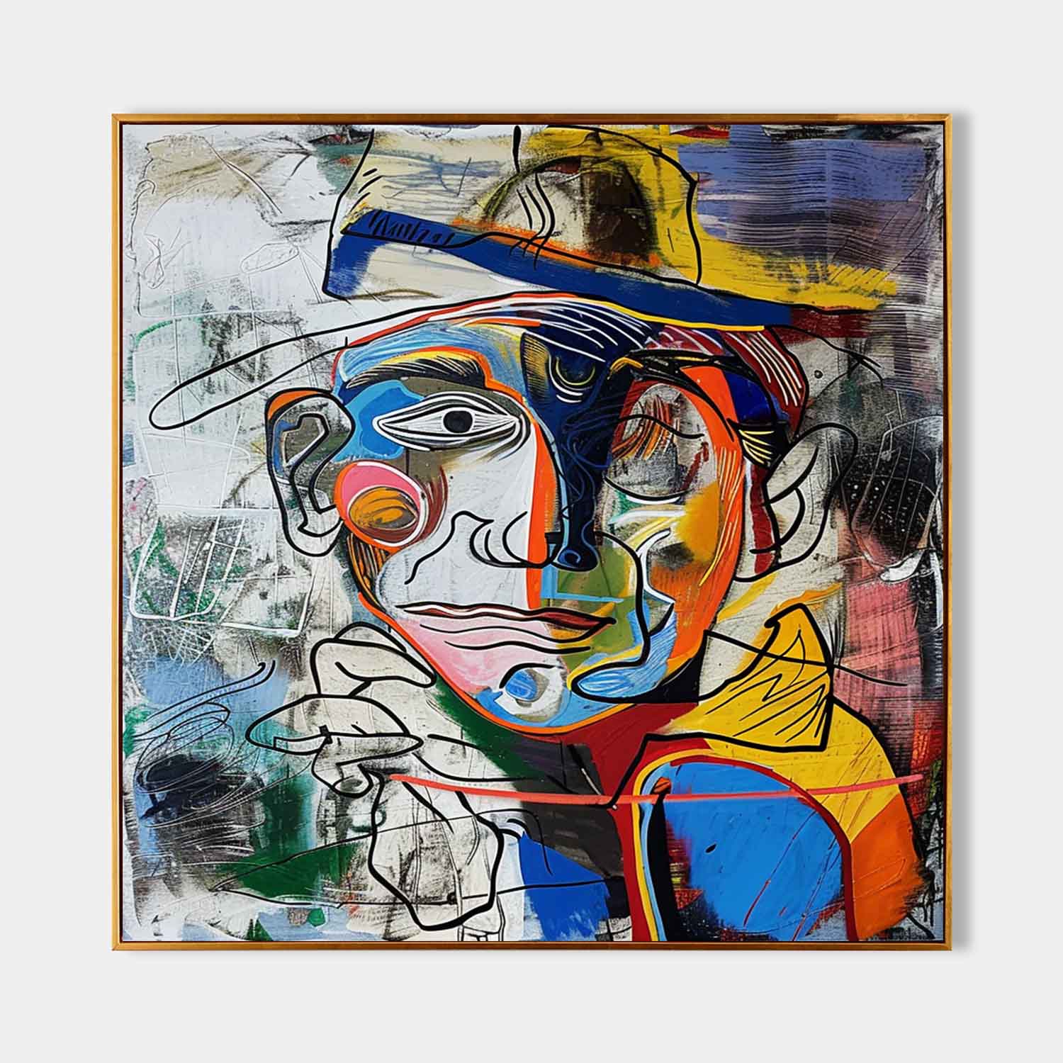 Crayon Abstract Graffiti Art