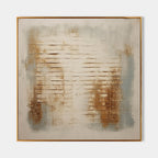 Minimalist 3D Textured Horizontal Stripes Painting