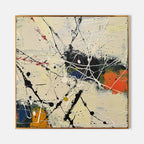 Expressionist Splatter Impasto Painting