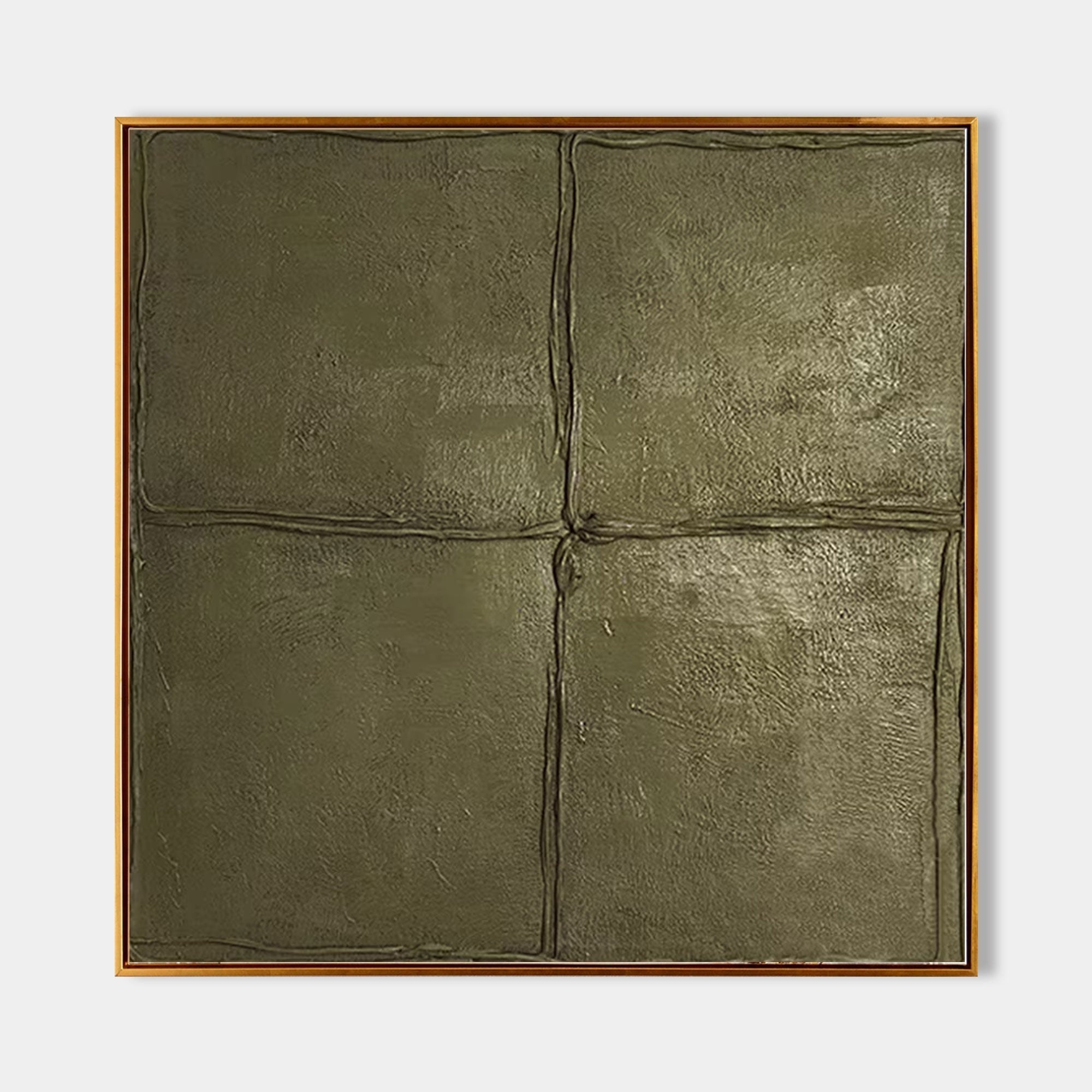 Four Square Minimalist 3D Textured Painting
