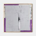 Textured Geometric Oil Painting Purple Black